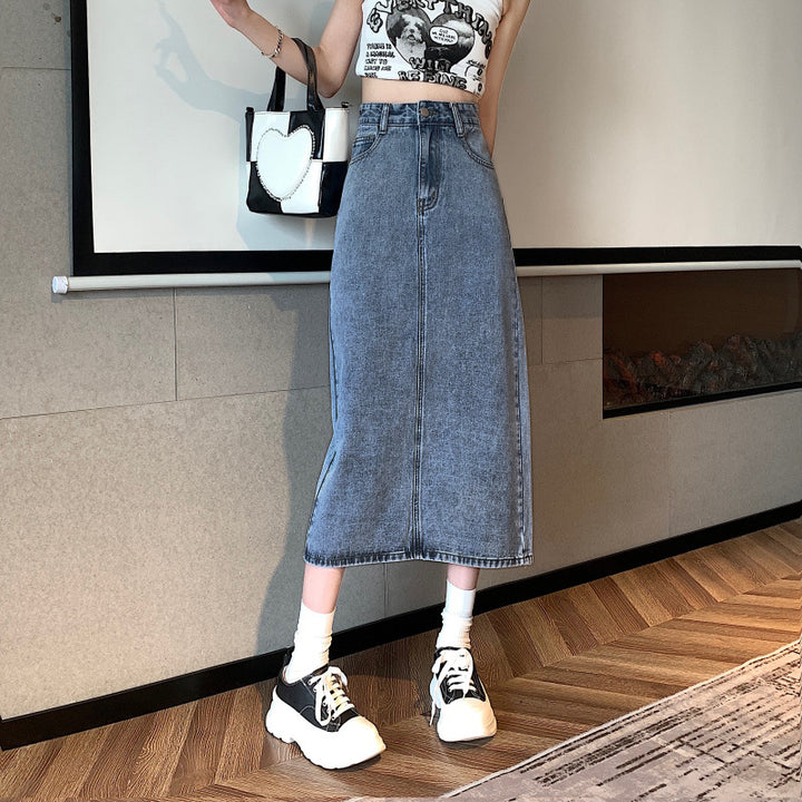 Robe midi femme en denim Chic & Stil