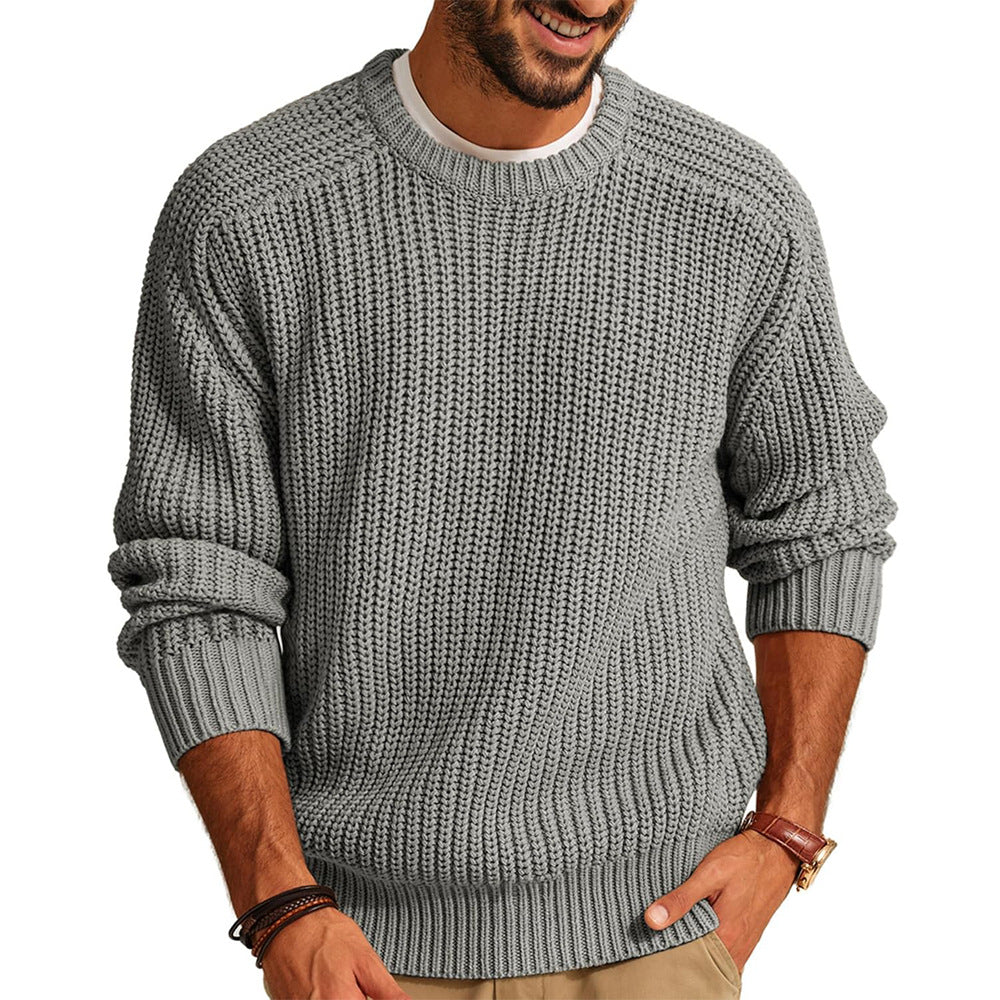 Casual chunky knit pullover for men with raglan sleeves Lune London