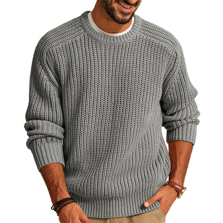 Casual chunky knit pullover for men with raglan sleeves Lune London