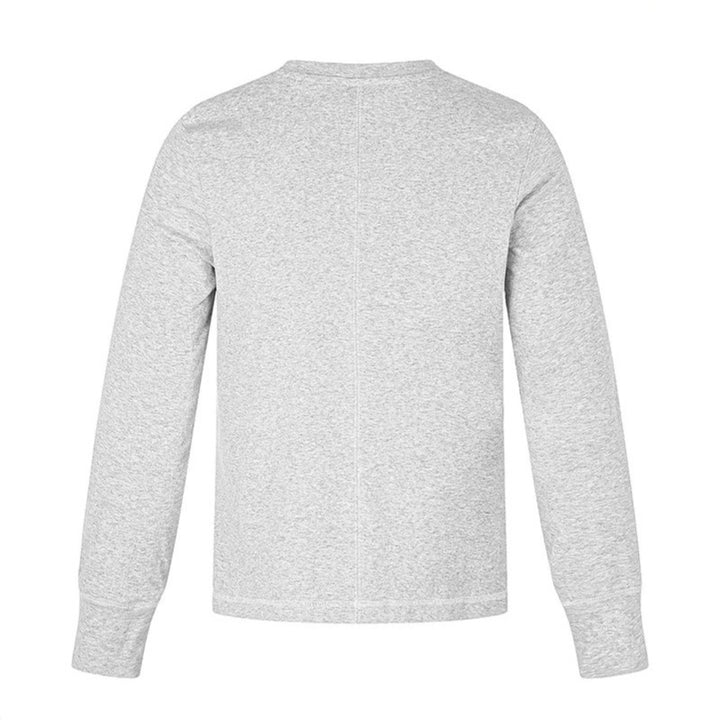 Men's Long Sleeve Sweatshirt with Crew Neck and Sporty Number Print Amarae