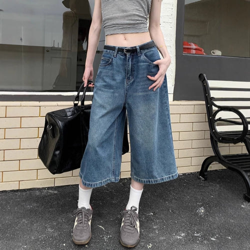 Jeans culottes Chic & Stil pour femmes à coupe ample