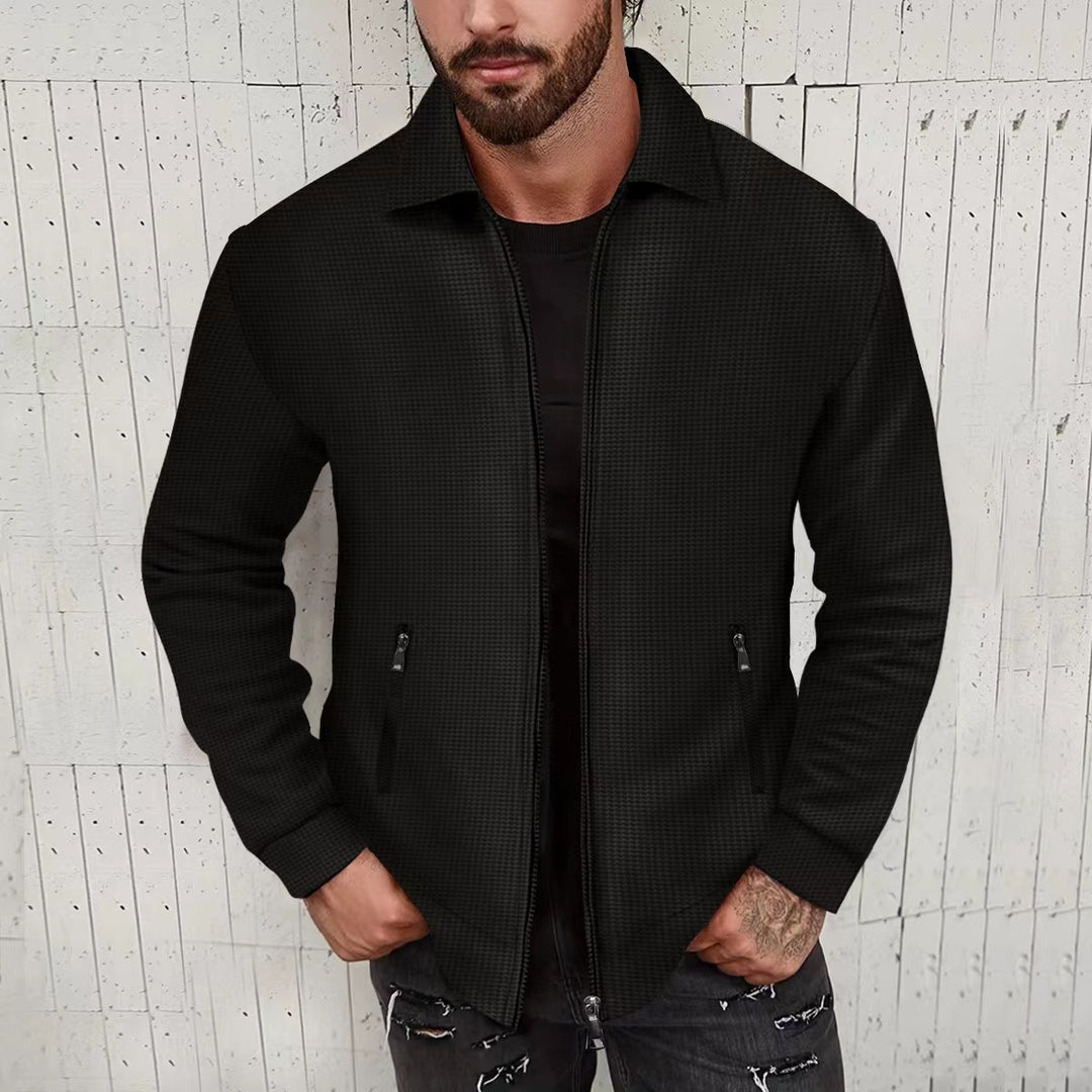 Veste matelassée tendance pour hommes avec col montant et poches zippées latérales Lune London