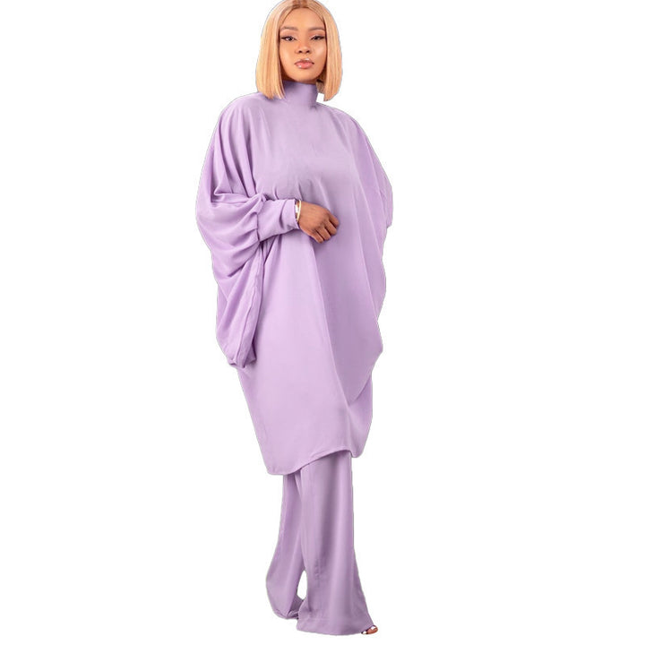 Lune London oversized set with high collar and wide sleeves for women