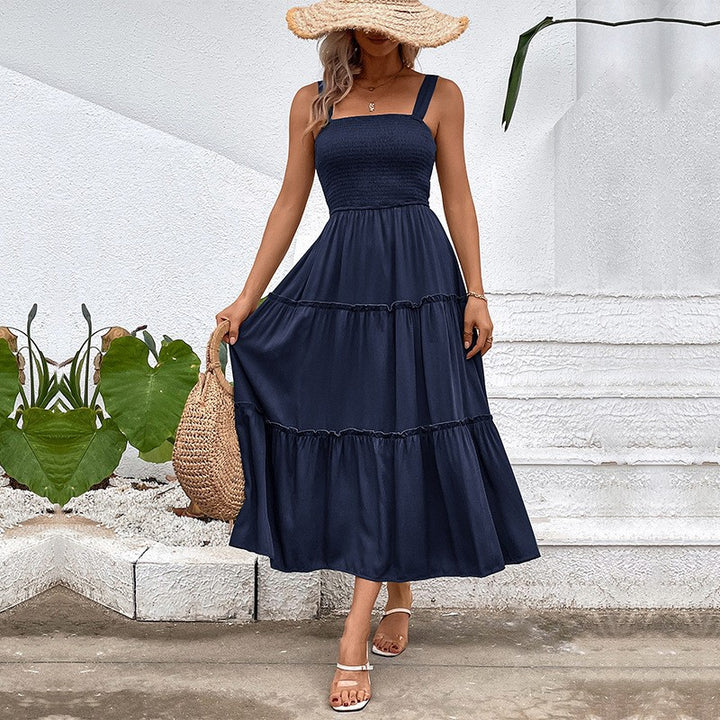 Women’s tiered dress with gathered top Lune London