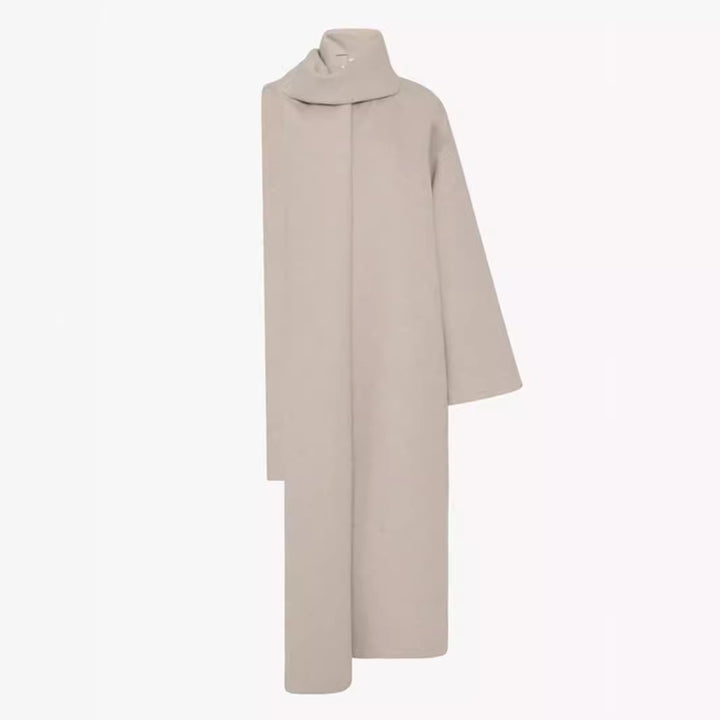 Poncho en laine élégant et intemporel pour femmes avec écharpe Chic & Stil