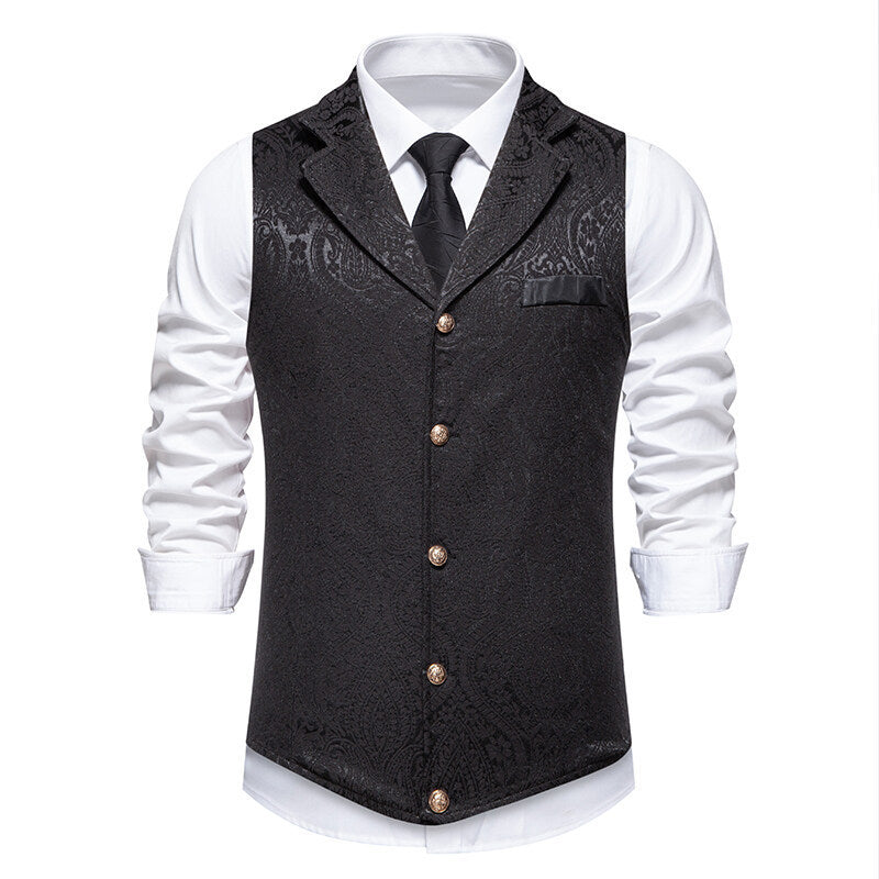 Elegant men's vest with intricate pattern and high-quality fabric Amarae