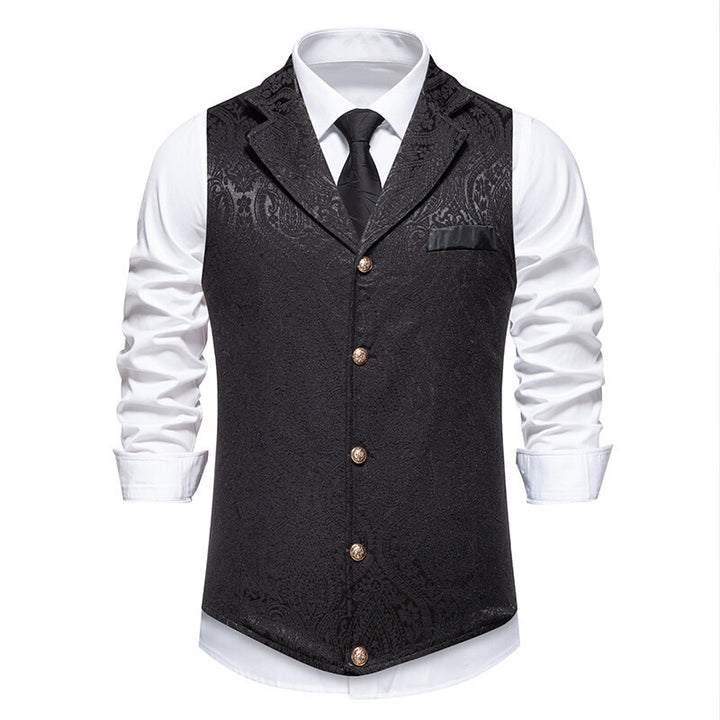 Elegant men's vest with intricate pattern and high-quality fabric Amarae
