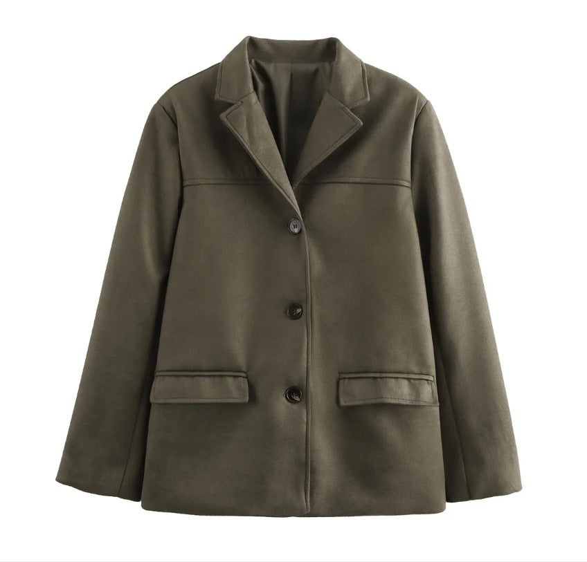 High-quality blazer jacket for women in structured material Lune London
