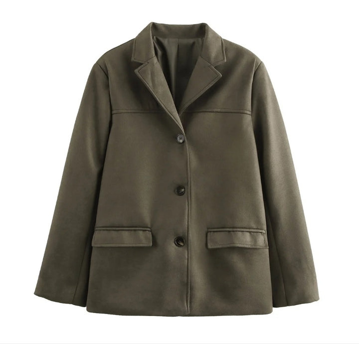 High-quality blazer jacket for women in structured material Lune London