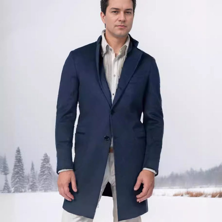 Elegant transition coat for men, tailored in high-quality wool Lune London