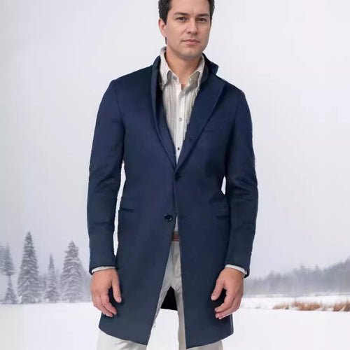 Elegant transition coat for men, tailored in high-quality wool Amarae