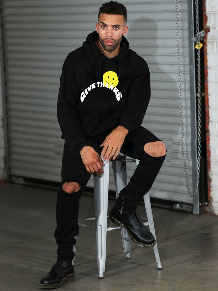 Men's hoodie with inspiring print Lune London