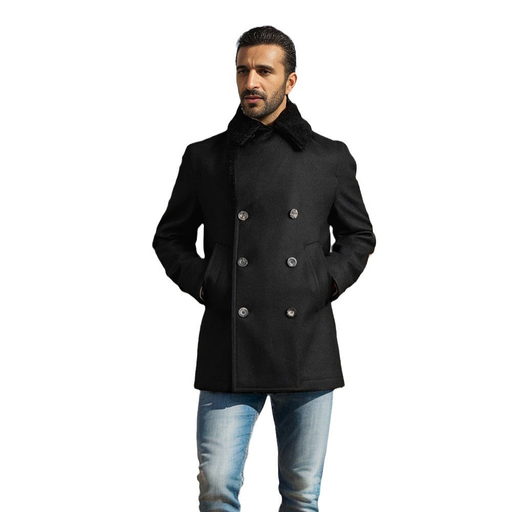 Fashion Duffle Coat for Men with Soft Collar and Practical Pockets Lune London
