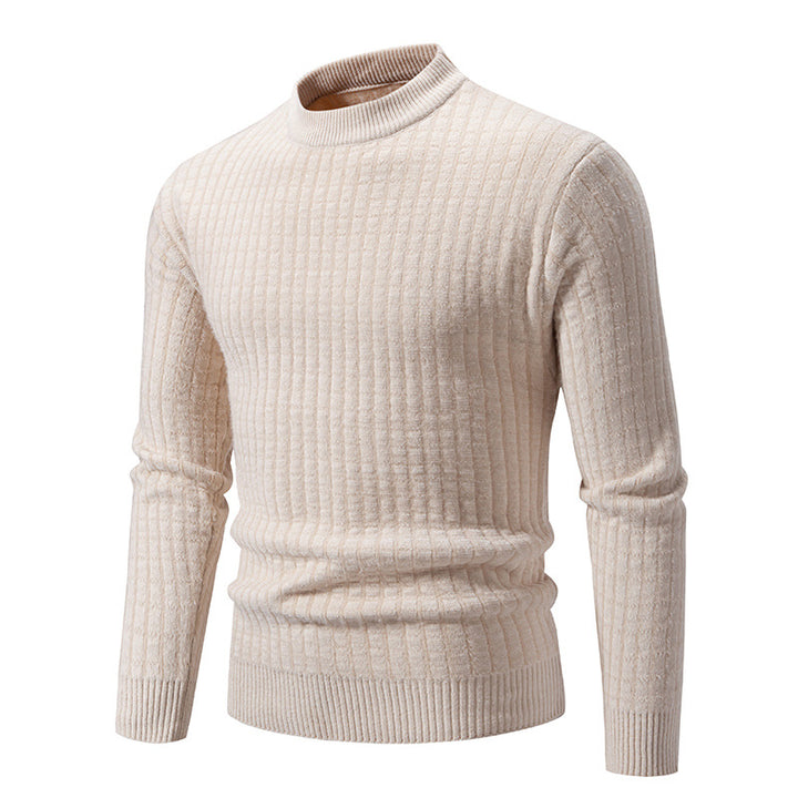 Lightweight knitted pullover for men with textured design Lune London