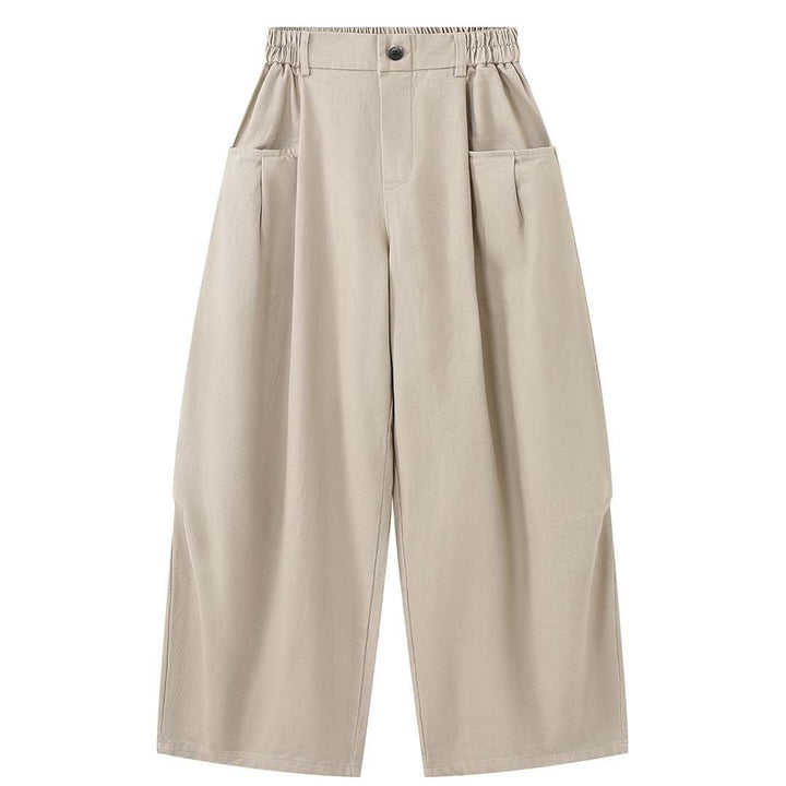 Women's High-Waisted Pleated Culottes with Insert Pockets Amarae