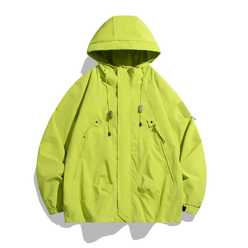Versatile outdoor jacket for men with adjustable waist and large pockets Amarae