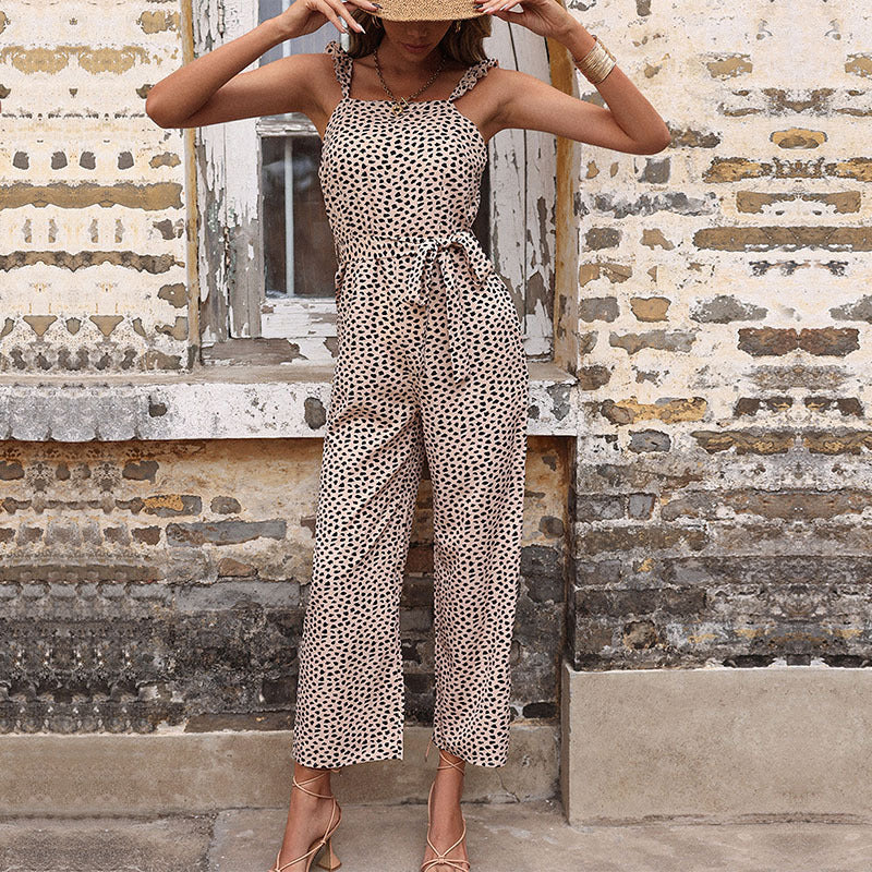 Women Leisure Jumpsuit With Wide Legs Lune London