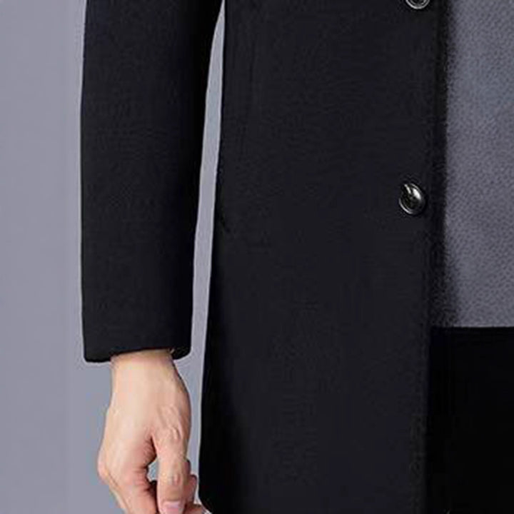 Classic transitional coat for men in high-quality wool blend Lune London