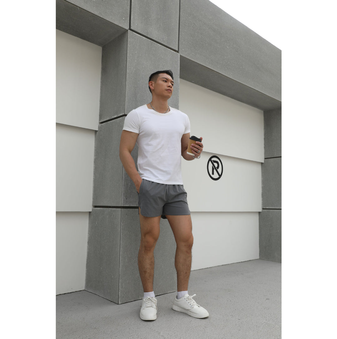 Shorts de course sportifs pour hommes en tissu en maille respirante Lune London