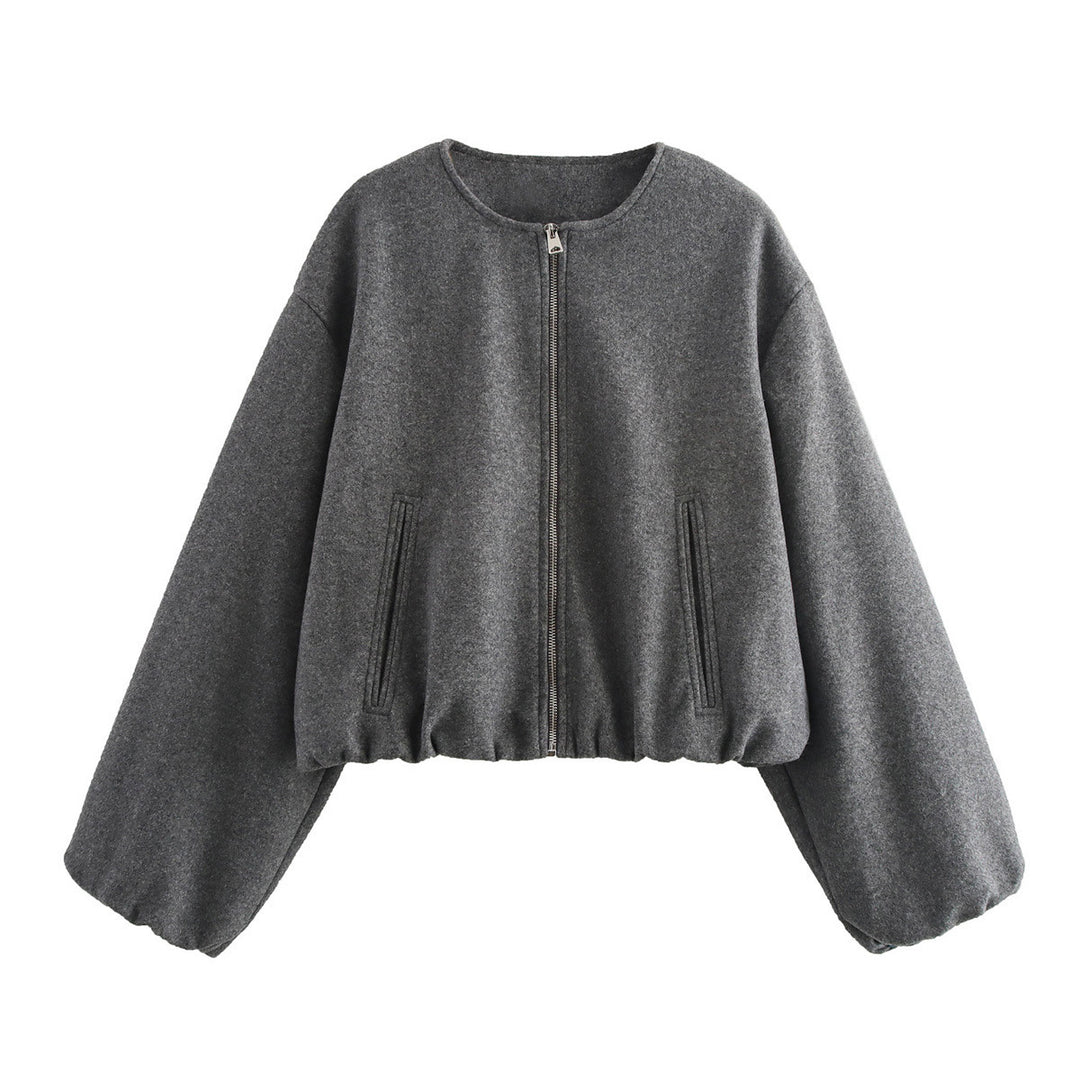 Casual oversized jacket for women with elastic waist and practical pockets Lune London