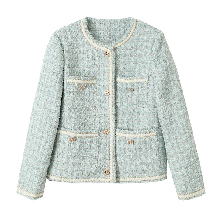 Ladies Elegant Boucle Jacket with Decorative Buttons Chic & Stil