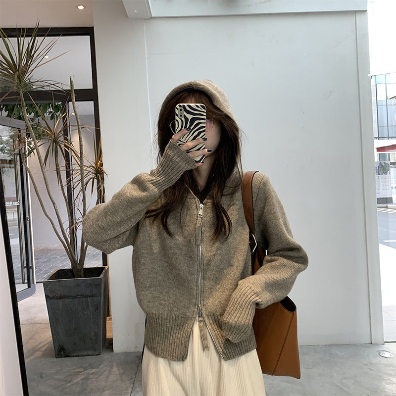 Hooded zip jacket for women Lune London