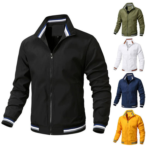Elegant bomber jacket for men with elastic cuffs Amarae