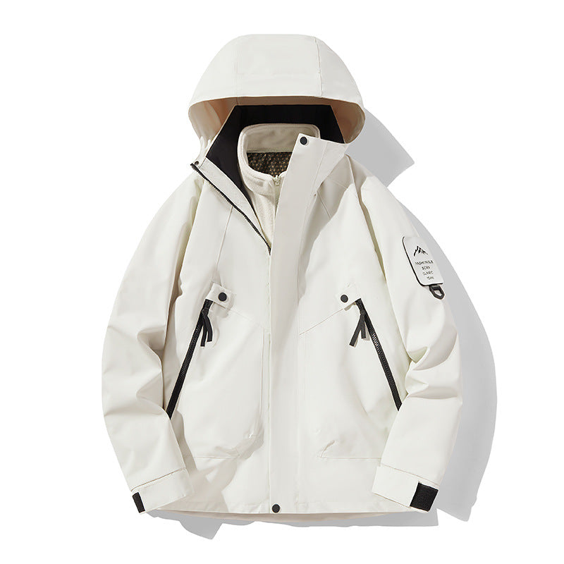 Unisex Waterproof, Breathable Hardshell Outdoor Jacket with Hood Amarae