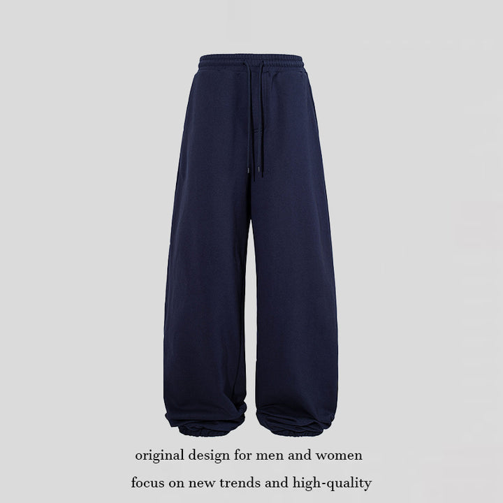 Women's extra-wide palazzo sweatpants with high comfort waistband and balloon hem