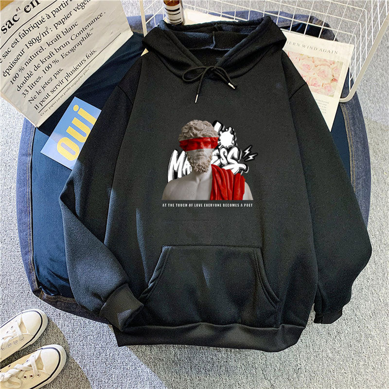 Women’s hoodie with modern graphic print and inspiring lettering Chic & Stil