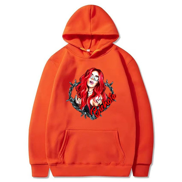 Women’s hoodie with artistic graphic print and cozy fit Chic & Stil