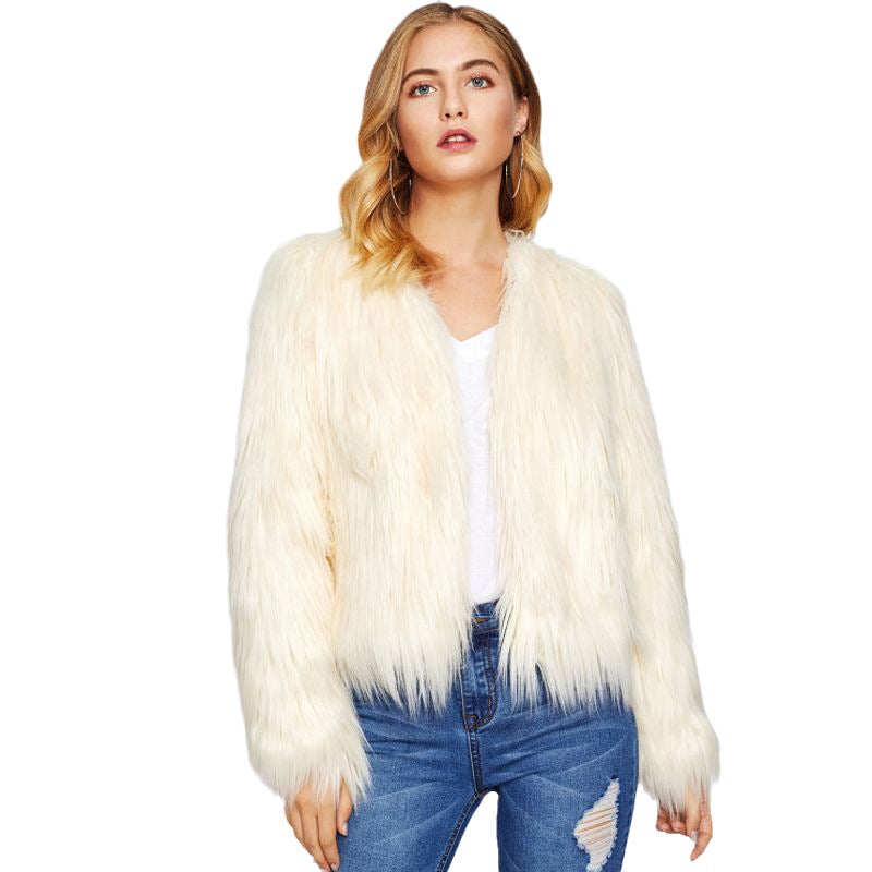 Ladies Cozy and Stylish Faux Fur Jacket Lune London