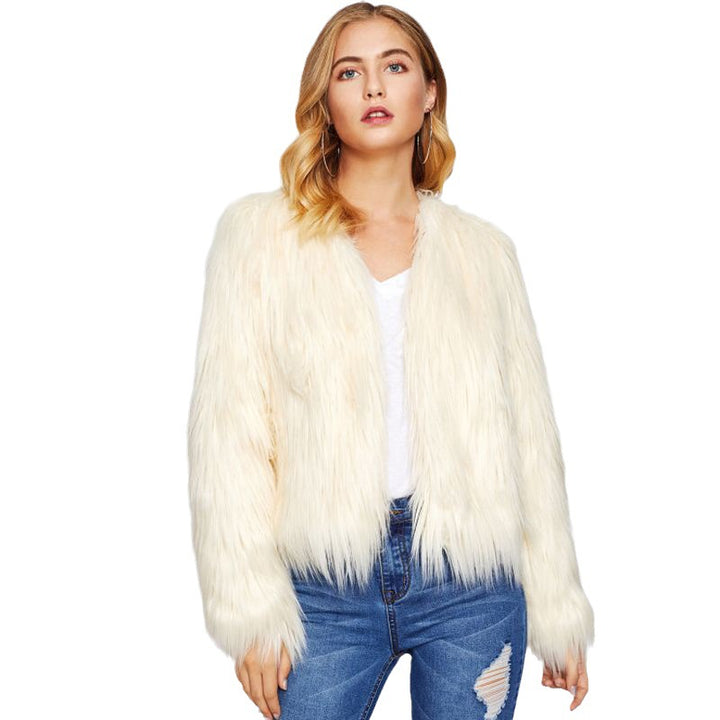 Ladies Cozy and Stylish Faux Fur Jacket Lune London