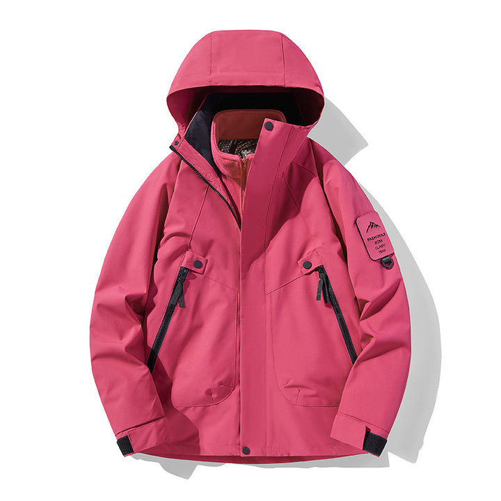 Unisex Waterproof, Breathable Hardshell Outdoor Jacket with Hood Amarae