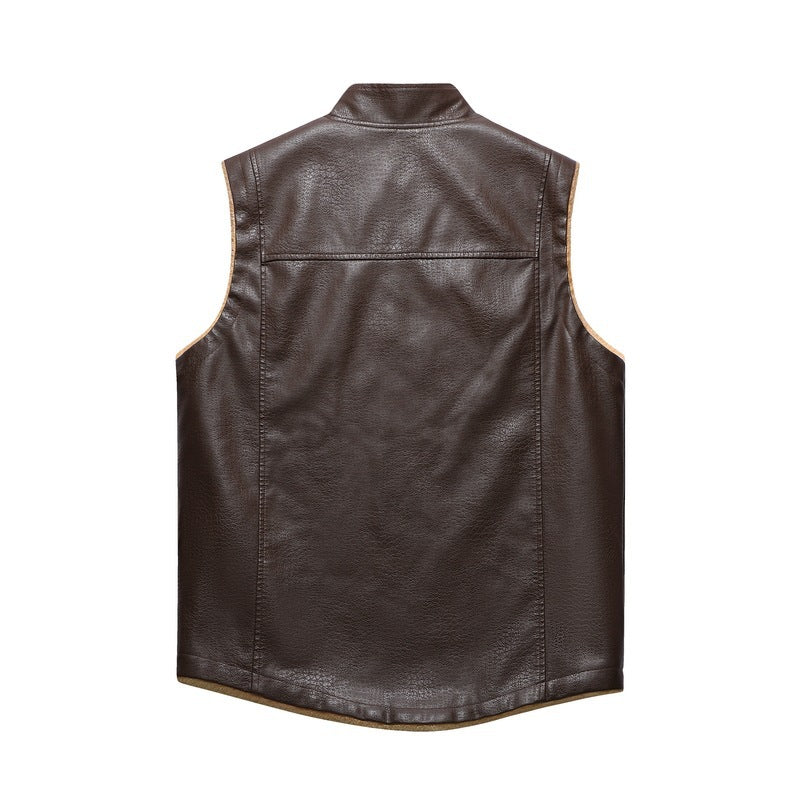 Casual style men's vest with warm inner lining from Lune London