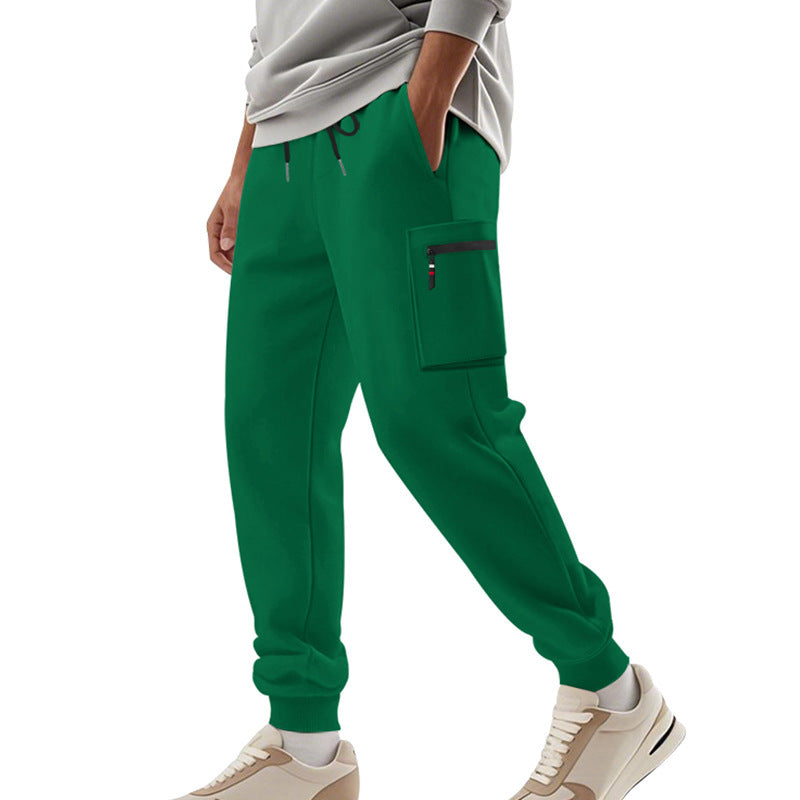 Men's cargo training pants with elastic waistband and practical pockets Lune London