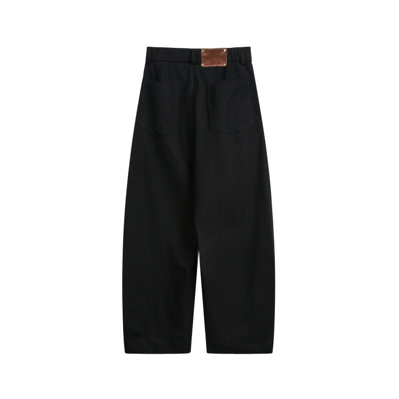 Unisex Wide Cropped Cargo Pants with High Waist and Utility Pockets Amarae