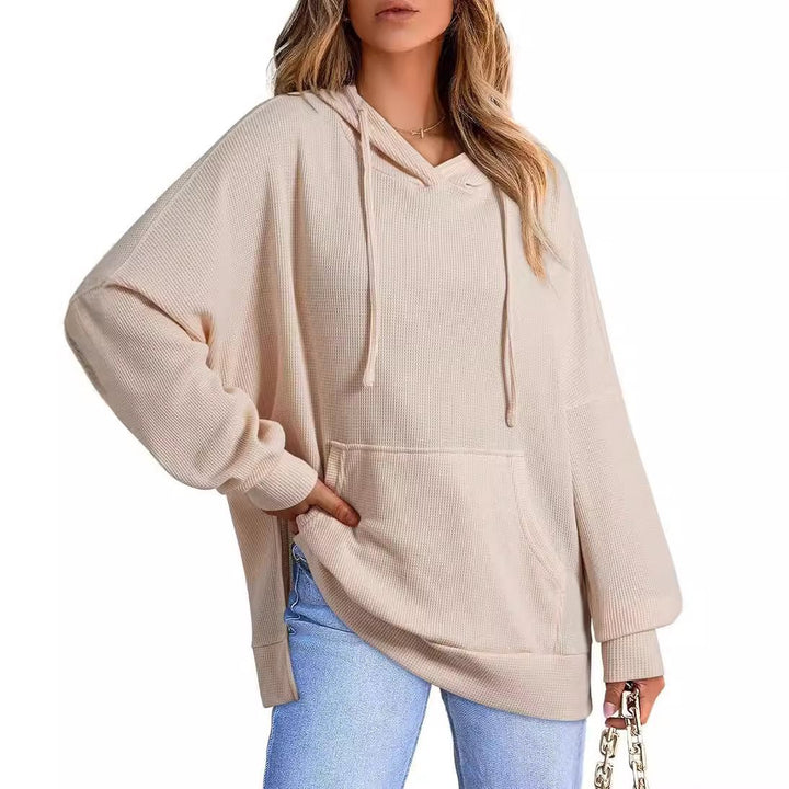 Oversized women's hoodie in waffle pique Lune London