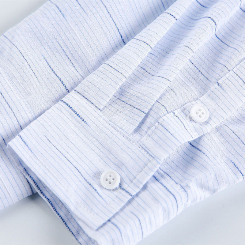 Unisex Loose Overshirt Shirt made of cotton blend with chest pocket and continuous button placket Amarae
