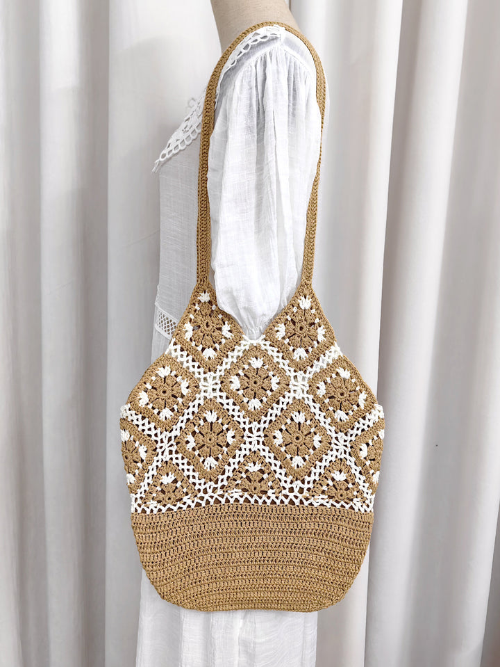 Amarae crochet tote bag for women