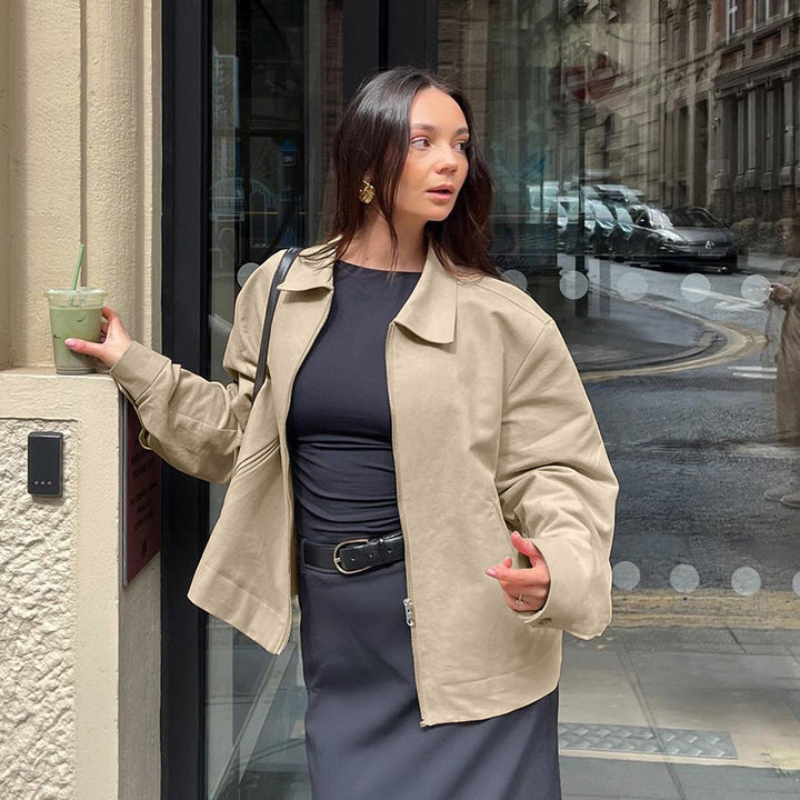Casual oversized jacket for women with modern cut Lune London