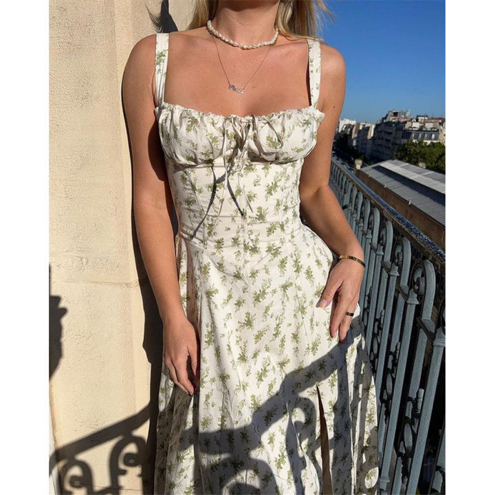 Elegant maxi dress with ruffles Lune London