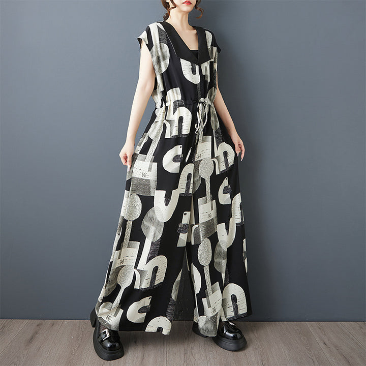 Chic and Stylish Women’s Graphic Maxi Dress