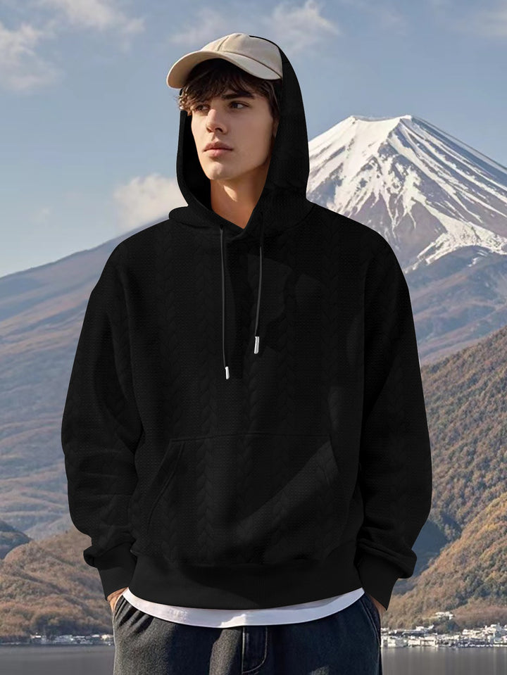 Men's Hoodie with structured design and kangaroo pocket Lune London