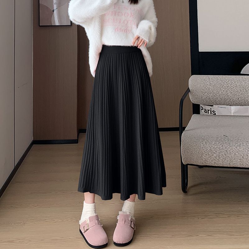 Jupe maxi plissée pour femmes Chic & Stil