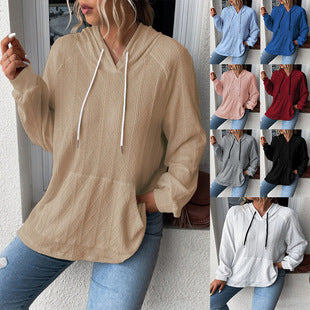 Women’s hoodie casual fit with textured design Amarae