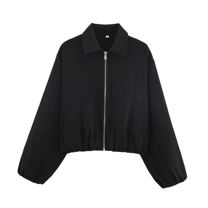 Veste de quilt cropped pour femmes avec des poignets élastiques et des poches pratiques Lune London