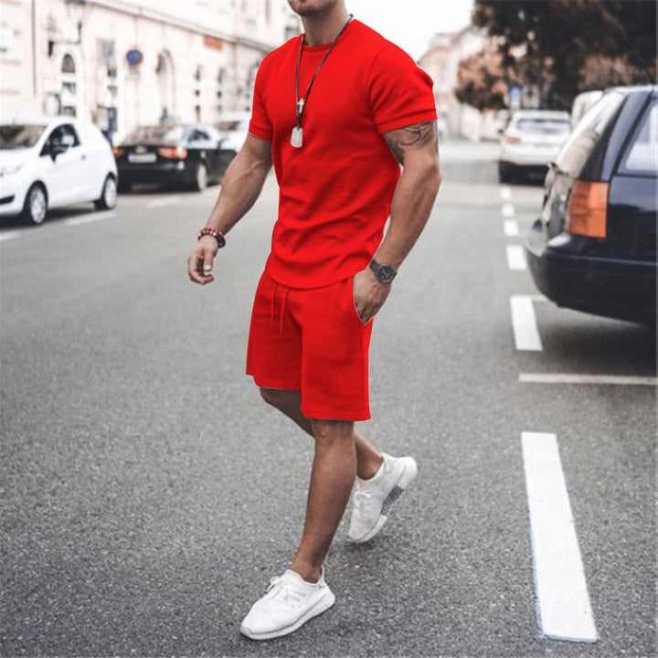 Men's summer sports set with breathable t-shirt and shorts Lune London