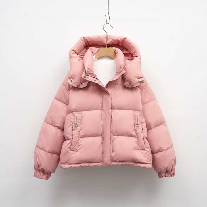 Women's puffer jacket with removable hood and oversized fit Lune London