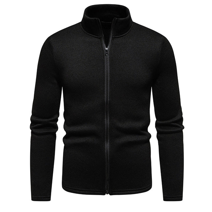 Men's fleece jacket with stand collar and full zip Lune London